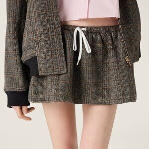 Miu Miu Chevron miniskirt It38